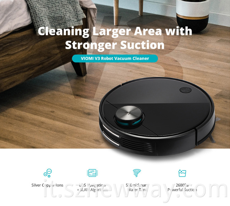 Xiaomi Viomi V3 Robot Wet And Dry Vacuum Cleaner With Laser Navigation